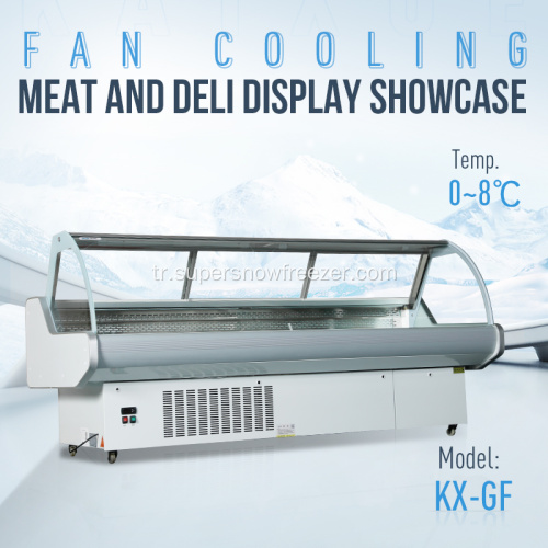 Fan soğutma dondurucu ile ticari ekran buzdolabı